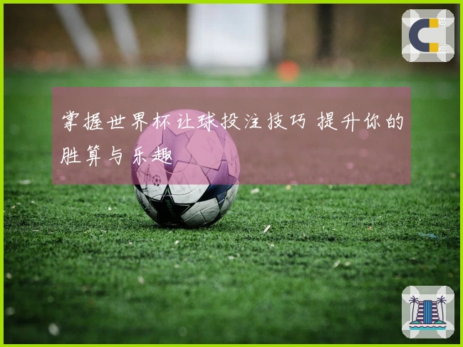 掌握世界杯让球投注技巧 提升你的胜算与乐趣